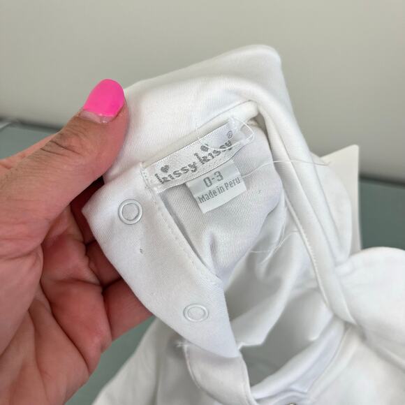 Kissy Kissy Winter Solstice Footie with Collar 0-3 Months NWT - Picture 5 of 8